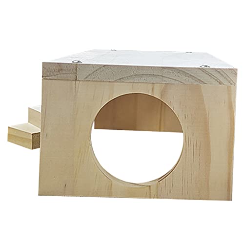HEMOTON Holz Hamster Kletterplattform Interaktive Leiter für Kleintiere Geeignet für Zwerghamster Meerschweinchen und Andere Kleine Haustiere Bietet Sicheren Spielspaß Unterhaltsame von HEMOTON