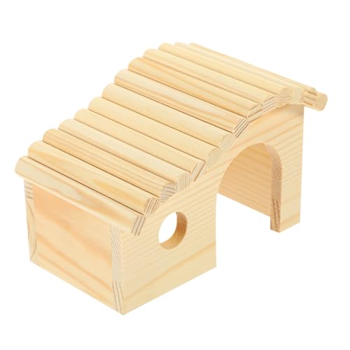 HEMOTON Holz Hamsterhaus mit Schlafnest Balkon Futterstelle Leiter DIY Kleintierhaus für Zwerghamster Mäuse Meerschweinchen Geeignet Natürlicher Holzbau ohne Farbe zum Selbstmontieren HEMOTON Holz Hamsterhaus mit Schlafnest Balkon Futterstelle Leiter DIY Kleintierhaus für Zwerghamster Mäuse Meerschweinchen Geeignet Natürlicher Holzbau ohne Farbe zum Selbstmontieren von HEMOTON
