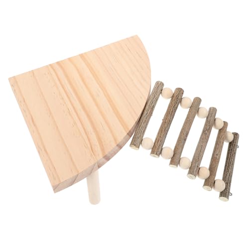 HEMOTON Holzleiter Plattform für Hamster Chinchillas und Ratten Multifunktionales mit Gemütlichem Ruheplatz für Kleine Haustiere für Käfiglandschaften und Spielaktivitäten HEMOTON Holzleiter Plattform für Hamster Chinchillas und Ratten Multifunktionales mit Gemütlichem Ruheplatz für Kleine Haustiere für Käfiglandschaften und Spielaktivitäten von HEMOTON