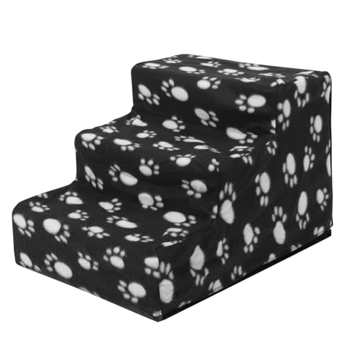 HEMOTON Hunde Treppe rutschfest Tragbar Stabile Haustiertreppe Sofa Bett Rampe für Kleine Hunde und Katzen Leichtes Material Langlebig für Reisen von HEMOTON