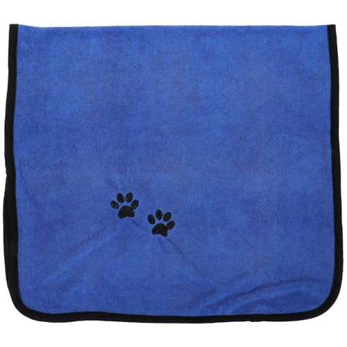 HEMOTON Schnell Trocknendes Haustier Badetuch Wasserabsorbierendes Hundehandtuch Hautfreundliches Duschhandtuch für Hunde und Katzen Saugfähiger Bademantel für Zuhause und Reisen von HEMOTON