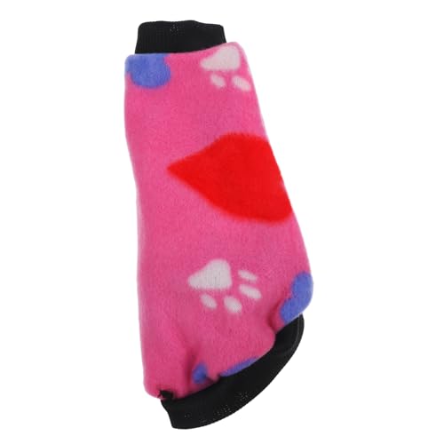 HEMOTON Hundeweste aus Fleece für Winterpartys Bequeme und Warme Hundekleidung für Kleine Hunde Adorable Dog Vest Flauschige Haustierbekleidung für Festliche Anlässe von HEMOTON