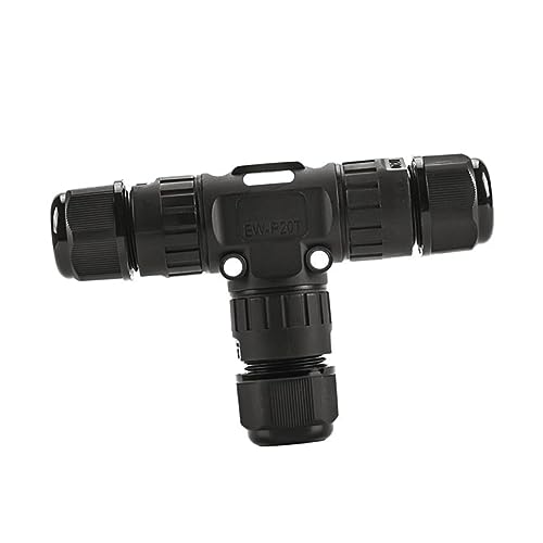 HEMOTON Kabeladapter 1 Stück T Stück Wasserdichter Steckverbinder Nylon Pa66 Gehäuse Push Typ Kabel Verbinder von HEMOTON