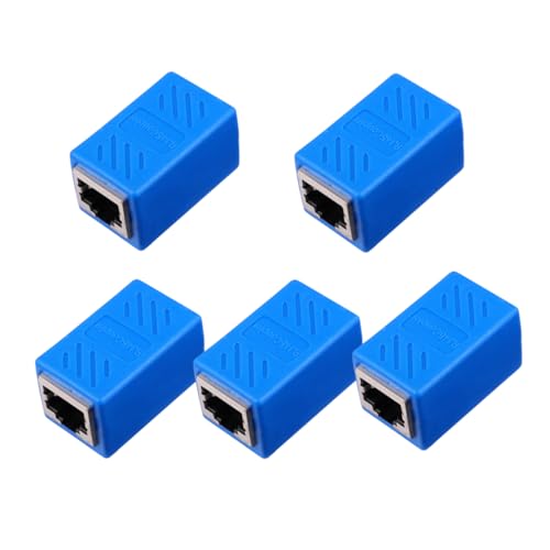 HEMOTON Kabelverbinder 5st Rj45-netzwerkkabel-verlängerungsadapter Verbinder Modul Kabel-Ethernet von HEMOTON