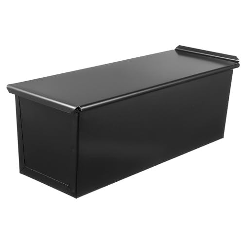 HEMOTON Kastenform Edelstahl Antihaftbeschichtung Brot Backform Toastform Backform Kuchenform mit Abdeckung für Zuhause Küche Bäckerei 750g Schwarz Brotdose HEMOTON Kastenform Edelstahl Antihaftbeschichtung Brot Backform Toastform Backform Kuchenform mit Abdeckung für Zuhause Küche Bäckerei 750g Schwarz Brotdose von HEMOTON