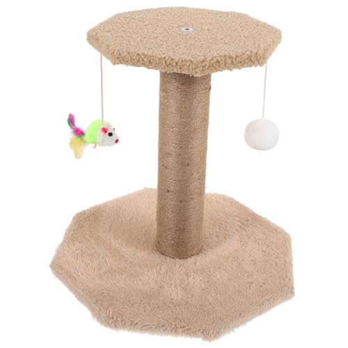 HEMOTON Katzen Kratzsäule aus Natürlichem Sisal mit Hängendem Ball Stabiler Katzenkratzbaum für Kätzchen Spielerisches Kratzspielzeug für Zuhause Leicht zu Reinigen für Katzen HEMOTON Katzen Kratzsäule aus Natürlichem Sisal mit Hängendem Ball Stabiler Katzenkratzbaum für Kätzchen Spielerisches Kratzspielzeug für Zuhause Leicht zu Reinigen für Katzen von HEMOTON