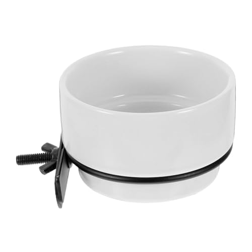 HEMOTON Keramik Vogel Futternapf Hängend Abnehmbar Futter und Wasserschale für Papageien Wellensittiche Vogelkäfig Garten Zuhause Robust Langlebig Weiß HEMOTON Keramik Vogel Futternapf Hängend Abnehmbar Futter und Wasserschale für Papageien Wellensittiche Vogelkäfig Garten Zuhause Robust Langlebig Weiß von HEMOTON