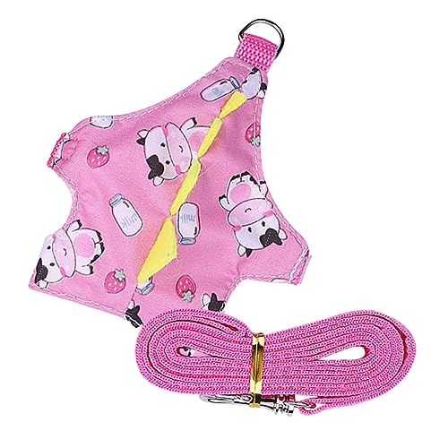 HEMOTON Kleintiergeschirr mit Leine für Meerschweinchen und Kaninchen Verstellbares und Geschirr für Kleine Haustiere für Entspannte und Outdoor Aktivitäten von HEMOTON