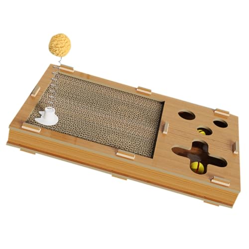 HEMOTON Kratzbrett aus Verschleißfester Wellpappe Robustes Katzenkratzspielzeug zur Nagelpflege Strapazierfähiges Katzen Kratzpad für Stressreduzierendes Spielvergnügen bei Katzen und HEMOTON Kratzbrett aus Verschleißfester Wellpappe Robustes Katzenkratzspielzeug zur Nagelpflege Strapazierfähiges Katzen Kratzpad für Stressreduzierendes Spielvergnügen bei Katzen und von HEMOTON
