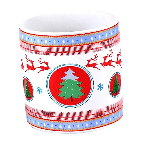 HEMOTON Kreativer Keramik Blumentopf mit Weihnachtsmuster Kleiner Runder Sukkulenten Topf Eleganter Dekorativer Pflanztopf ohne Pflanze für Schreibtisch und Weihnachtsdeko HEMOTON Kreativer Keramik Blumentopf mit Weihnachtsmuster Kleiner Runder Sukkulenten Topf Eleganter Dekorativer Pflanztopf ohne Pflanze für Schreibtisch und Weihnachtsdeko von HEMOTON