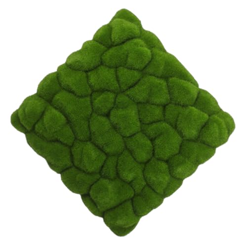 HEMOTON Künstliche Mooswandpaneele Grün Langlebig und Leicht Einfache für Wohnzimmer Schlafzimmer Indoor und Outdoor Dekoration für DIY Projekte und Wandgestaltung von HEMOTON