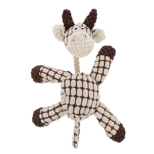 HEMOTON Kuscheliges Hundespielzeug aus Plüsch Lustiges Quietschspielzeug für Hunde Sicheres und Kauspielzeug Tierischer Form für Spielerische Zahnpflege von HEMOTON