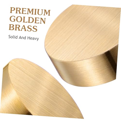 HEMOTON Messing Briefbeschwerer Rundes Design Kreativer Kalligraphie Papierbeschwerer Robustes Zeichen Gewicht Für Schreibtisch Büro Dekoration von HEMOTON