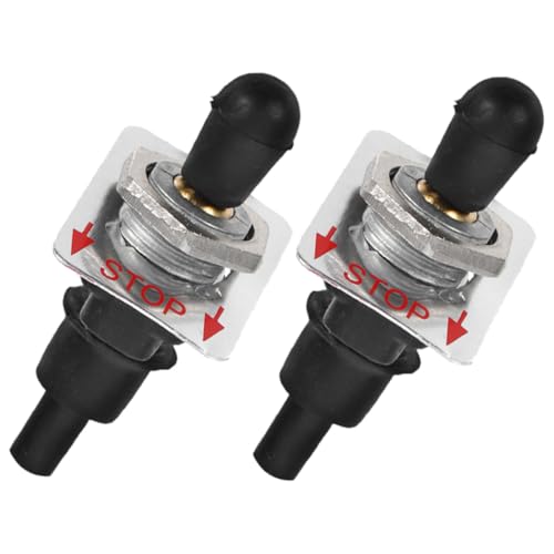 HEMOTON Metall Motor Stoppschalter für Rasenmäher und Kettensäge Langlebiger Kill Toggle Switch Einfache Installation Robust für Gartenwerkzeuge und Außenbereiche HEMOTON Metall Motor Stoppschalter für Rasenmäher und Kettensäge Langlebiger Kill Toggle Switch Einfache Installation Robust für Gartenwerkzeuge und Außenbereiche von HEMOTON