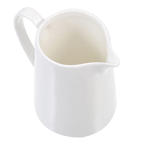 HEMOTON Milchkännchen Milchkrug Keramik Creamer Krug mit Griff Sauce Krug Milch Creamer Sirup Jar Server für Home Made Iced Saft Und Tee 400ml Porzellan Mini-Milchtopf von HEMOTON