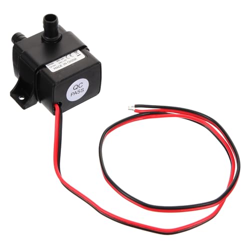 HEMOTON Mini-Tauchpumpe Pumpe für Wasserspiele kleine Springbrunnenpumpe Tank Springbrunnenpumpen tauchbar im Freien klein Pumpe für Springbrunnen im Freien Plastik Black von HEMOTON
