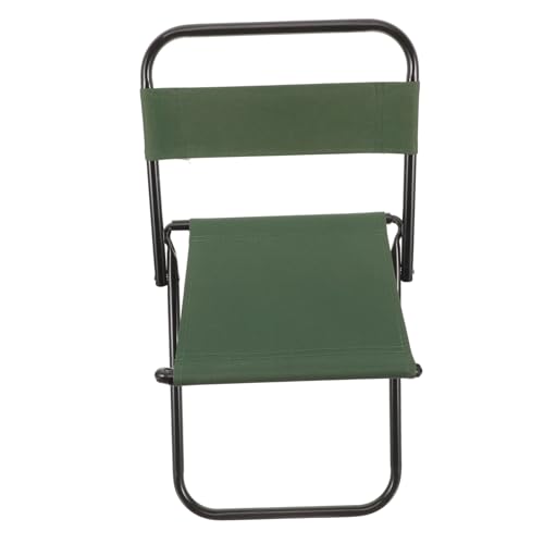 HEMOTON Outdoor-Klappstuhl Strandstühle Faltbarer Stuhl Falten Unterstützung Leicht außen Strandkorb im Freien Stuhl für Camping bequemer Klappstuhl Camping-Klappstrandstuhl Stoff Grün von HEMOTON