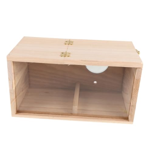 HEMOTON Parakeet Nesting Box Holz mit Acrylfenster Wetterfester Brutkasten für Wellensittiche Unzertrennliche Nymphensittiche und Kleine Papageien Geräumiges Vogelhaus für Käfige HEMOTON Parakeet Nesting Box Holz mit Acrylfenster Wetterfester Brutkasten für Wellensittiche Unzertrennliche Nymphensittiche und Kleine Papageien Geräumiges Vogelhaus für Käfige von HEMOTON
