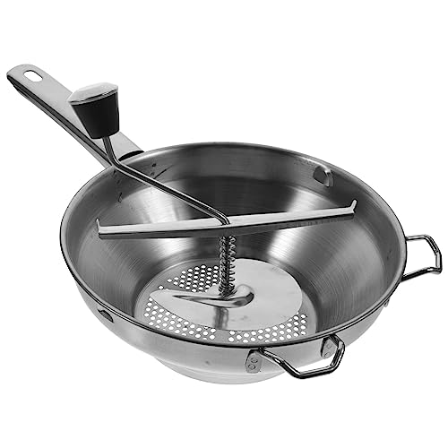 HEMOTON Passiersieb Edelstahl Kartoffelstampfer Küchenstampfer mit Griff Gemüsestampfer Kartoffelpresse Stampfer für Obst Gemüse Kartoffel Guacamole Eiersalat Bananenbrot Kartoffelbrei Stampfer von HEMOTON