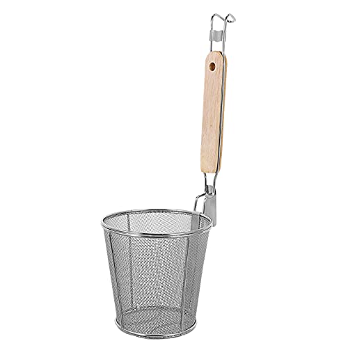 HEMOTON Pasta Korb Nudel Filter Löffel Korb Küche Mesh Spinne Sieb Korb Fried Sieb Edelstahl Nudel Blanchieren Korb Spaghetti Tiefe Sieb Skimmer 12Cm von HEMOTON