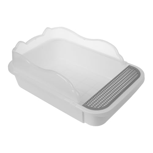 HEMOTON Pet Cat Indoor Toilet Litter Box mit Schaufel Halboffene Katzentoilette aus Robustem für Katzen Einfach zu Reinigen und Spritzwassergeschützt für Zuhause HEMOTON Pet Cat Indoor Toilet Litter Box mit Schaufel Halboffene Katzentoilette aus Robustem für Katzen Einfach zu Reinigen und Spritzwassergeschützt für Zuhause von HEMOTON