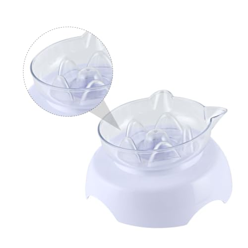 HEMOTON Pet Neck Protection Bowl Hochwertiger Transparenter Neigungsnapf für Katzen Rutschfester für Sicheres Füttern und Trinken für Haustiere von HEMOTON