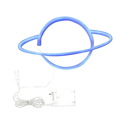 HEMOTON Planet Leuchtreklame Dekorative Neonlichter Neon-wandschilder Neon-nachtlicht Neon-atmosphärenlampe Led-planetenlampe Wanddekoration Schreibtischlampe Led Lichter Buchstabe von HEMOTON