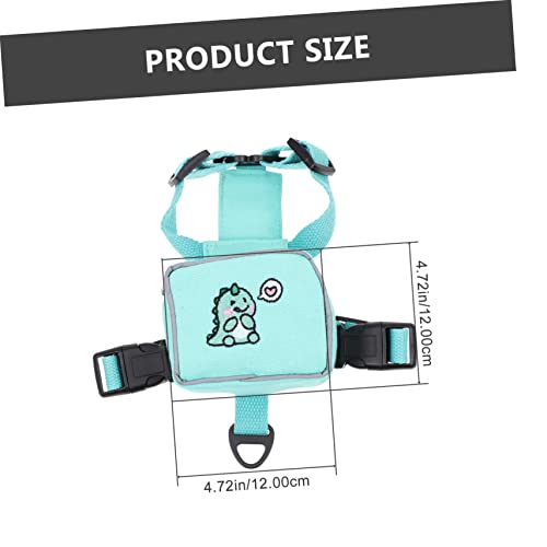 HEMOTON Puppy Leash Rucksack mit Verstellbarem Geschirr und Leine Hundegeschirr für Kleine Hunde Praktischer Haustier Rucksack mit Leine für und Training von HEMOTON