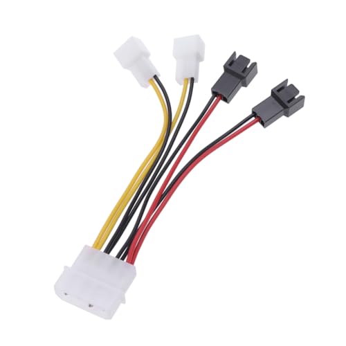 HEMOTON Pwm-lüfter-splitterkabel Für Pc-cpu 4-polig Auf 3-polig Adapter Schwarze Lüfter-verlängerungskabel Für Computer HEMOTON Pwm-lüfter-splitterkabel Für Pc-cpu 4-polig Auf 3-polig Adapter Schwarze Lüfter-verlängerungskabel Für Computer von HEMOTON