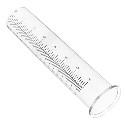 HEMOTON Regenmesser Ersatzglas aus Hochwertigem Borosilikatglas Klare Messskala Wetterfestes Niederschlagsmessgerät für Garten und Außenbereich Präzise Wasserstandsanzeige von HEMOTON