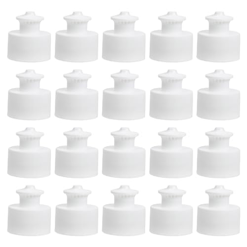 HEMOTON Reiseflaschen Push-Pull-Verschlüsse Für Wasserflaschen 20 Stück Push-Pull-Flaschen-Ersatzkappen Sport-Wasserflaschen-Ersatzoberteile Verschließende Flaschendeckel 28 Mm 410 Weiß HEMOTON Reiseflaschen Push-Pull-Verschlüsse Für Wasserflaschen 20 Stück Push-Pull-Flaschen-Ersatzkappen Sport-Wasserflaschen-Ersatzoberteile Verschließende Flaschendeckel 28 Mm 410 Weiß von HEMOTON