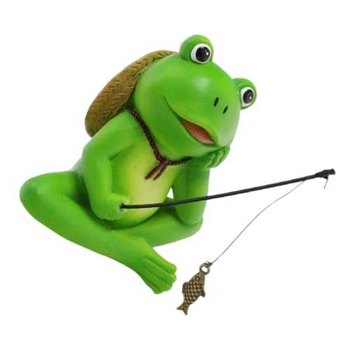 HEMOTON Resin Fischbecken Deko Frosch Figurine Wasserfest Langlebig Aquarium Ornament Gartenteich Dekoration Shelf Sitter Statue für Kleine Große Aquarien HEMOTON Resin Fischbecken Deko Frosch Figurine Wasserfest Langlebig Aquarium Ornament Gartenteich Dekoration Shelf Sitter Statue für Kleine Große Aquarien von HEMOTON
