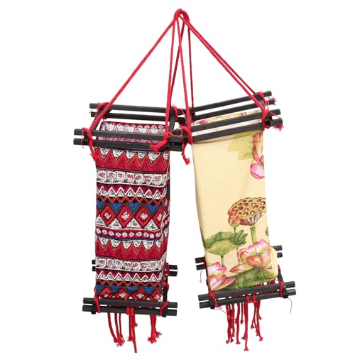 HEMOTON Retro Stofflaterne Hängelampe für Schlafzimmer Wohnzimmer Garten und Charmante Vielseitig Einsetzbar Wohnaccessoire für Jede Umgebung von HEMOTON
