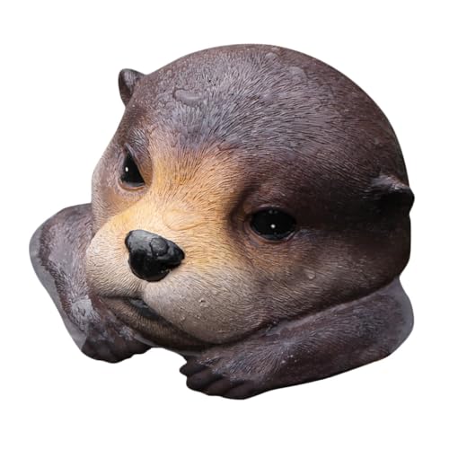 HEMOTON Kunstharz Schwimmende Tier Statue Miniatur Tierfigur Für Teich Garten Dekoration Tierstatue Aus Kunstharz Für Aquarien Und Landschaftsdekoration von HEMOTON