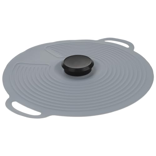 HEMOTON Silikon Topfdeckel Universal Pfanne Wok Deckel Kochtopfdeckel Speiseglocke Tellerglocke Universaldeckel für Topf Bratpfanne Eisenpfanne Topf Pizza Steak Cheese Lebensmittel Abdeckung von HEMOTON