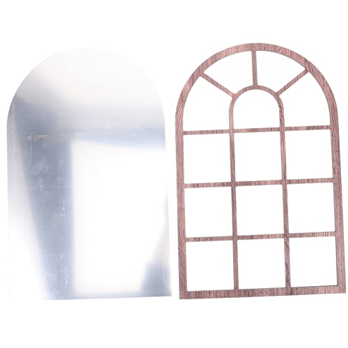 HEMOTON Simulationsfensteraufkleber Wandgemälde Wandkunst Wandbild Hintergrund Wohnkultur Wandaufkleber für Wohnzimmer wand fenster aufkleber Planke gefälschtes Fenster 3d von HEMOTON