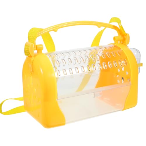HEMOTON Tragbarer Hamsterkäfig mit Futter und Wassernapf Kleines Außengehege für Hamster und Kleintiere Leichter Transportkäfig Gelb Sicher und Praktisch für Reisen und Ausflüge HEMOTON Tragbarer Hamsterkäfig mit Futter und Wassernapf Kleines Außengehege für Hamster und Kleintiere Leichter Transportkäfig Gelb Sicher und Praktisch für Reisen und Ausflüge von HEMOTON