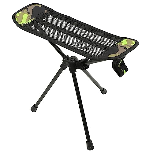 HEMOTON Faltbare Campingstuhl Ultraleichter Tragbarer Outdoor Hocker Mit Camouflage-fußstütze Für Angeln Reisen Picknick Und Gartenaktivitäten von HEMOTON