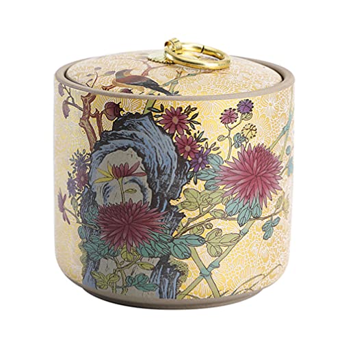 HEMOTON Vintage Teedose Keramik Vorratsdose Zuckerdose Kaffedose mit Deckel Keksdose Gewürzdose Keramikdose Aufbewahrungsdose Vorratsbehälter für Lose Tee Zucker Kräuter Gewürze Süßigkeiten HEMOTON Vintage Teedose Keramik Vorratsdose Zuckerdose Kaffedose mit Deckel Keksdose Gewürzdose Keramikdose Aufbewahrungsdose Vorratsbehälter für Lose Tee Zucker Kräuter Gewürze Süßigkeiten von HEMOTON