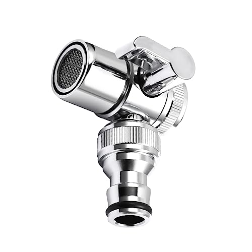 HEMOTON Wasserhahnadapter für Waschmaschine zu Wasserhahnsplitter Premium Dicht und Auslaufsicher Passend für Küchen und Badezimmerarmaturen Installieren von HEMOTON
