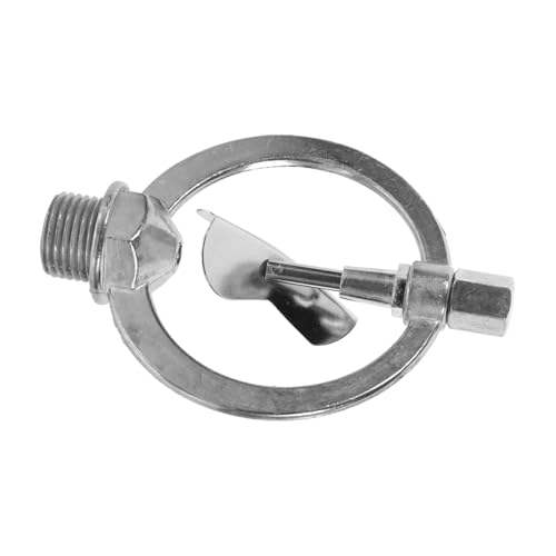 HEMOTON Zinklegierung Garten Sprinkler Drehbarer Rasensprenger Automatische Bewässerung Langlebig Korrosionsbeständig für Grünflächen Gewächshaus Pflanzenschutz Silber von HEMOTON