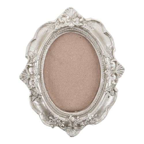 Oval Antike Bilderrahmen Weiß Kreativer Vintage Fotorahmen Kleine Rahmen für Wanddekoration, Kleine Bilderrahmen Für Fotoanzeige, kunstvolles Foto-Display, Tisch-Wandbehang, Geschenkideen, 12,5 x 8cm Oval Antike Bilderrahmen Weiß Kreativer Vintage Fotorahmen Kleine Rahmen für Wanddekoration, Kleine Bilderrahmen Für Fotoanzeige, kunstvolles Foto-Display, Tisch-Wandbehang, Geschenkideen, 12,5 x 8cm von HEMOTON