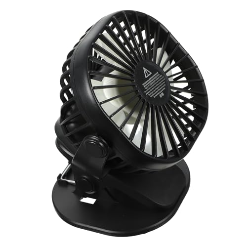 HEMOTON tragbarer Zeltventilator Klemmlüfter Auto-Fan wiederaufladbarer Campingventilator Kinderwagen-Fan aufsteckbarer Tischventilator USB Tischventilator das Bett kleiner Lüfter Büro von HEMOTON