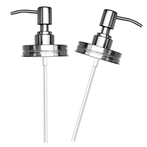 Hemoton 2 Stück Einmachglas Pumpkopf Deckel Edelstahl Seifenspender Pumpe Ersatz Seifenspender Deckel für Shampoospender Gelspender Spülmittelspender Seife Lotion Flüssigseifenspender Hemoton 2 Stück Einmachglas Pumpkopf Deckel Edelstahl Seifenspender Pumpe Ersatz Seifenspender Deckel für Shampoospender Gelspender Spülmittelspender Seife Lotion Flüssigseifenspender von HEMOTON