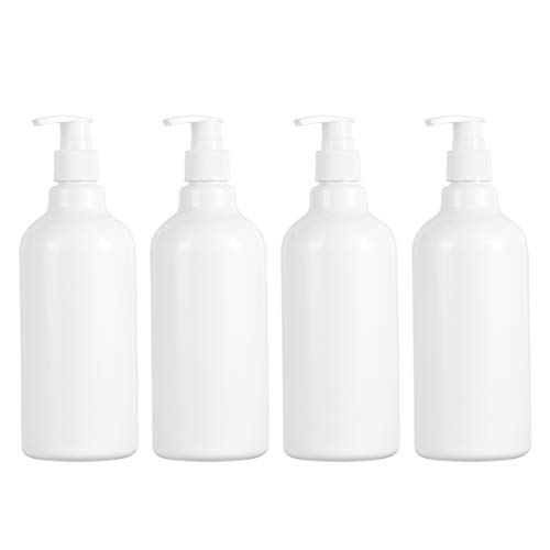 Hemoton 4Pcs 500ml Pumpflasche Seifenspender Lotionspender Nachfüllbar Pumpspender Leere Flaschen Reiseflasche Shampoo Lotion Container Behälter Flasche für Bad von HEMOTON