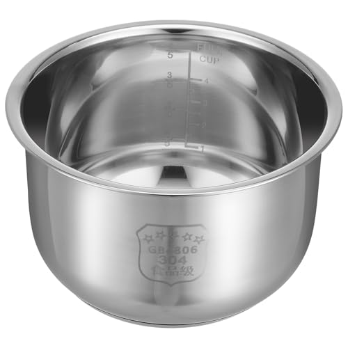 Hemoton Edelstahl-Reiskocher Innentopf-Ersatz, 18 x 18 x 10 cm, antihaftbeschichtet, für elektrischen Reiskocher, Universal-Innentopf für Zuhause, Hotel, Schlafsaal, 1 Stück Hemoton Edelstahl-Reiskocher Innentopf-Ersatz, 18 x 18 x 10 cm, antihaftbeschichtet, für elektrischen Reiskocher, Universal-Innentopf für Zuhause, Hotel, Schlafsaal, 1 Stück von HEMOTON