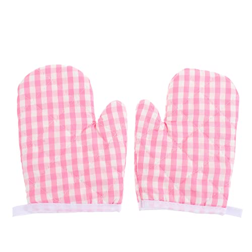 2PCS Ofenhandschuhe Kinder Backhandschuhe Kinder Kochhandschuhe Hitzebeständig Topfhandschuhe Küche Kochen Handschuhe Kochen Backen Handschuhe Backofenhandschuhe von HEMOTON