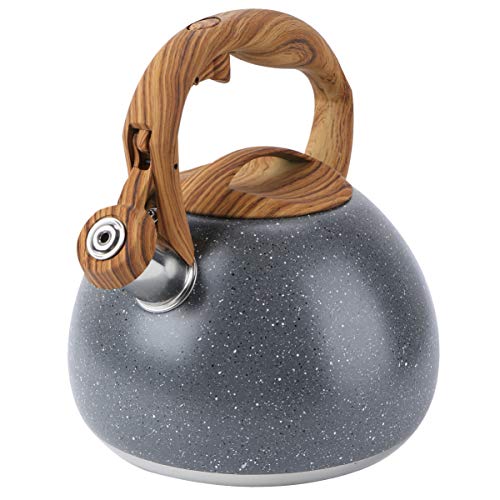 Antiker Edelstahl Teekessel Mit Holzgriff 2.8L Pfeifkessel Für Tee Ideal Für Büro Zuhause Outdoor Und Reisen Grau Antiker Edelstahl Teekessel Mit Holzgriff 2.8L Pfeifkessel Für Tee Ideal Für Büro Zuhause Outdoor Und Reisen Grau von HEMOTON