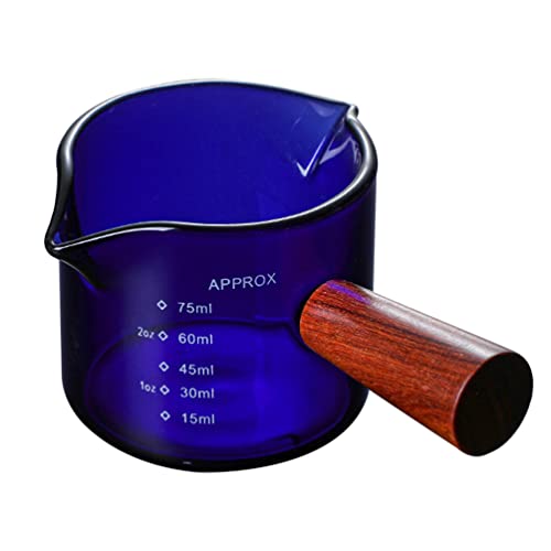 Shotgläser Double Sput Triple Pitcher Milch Tasse Espresso- Schussglas mit Holzgriff Mini- Milchglas- Tasse - Messbecher für Milchkaffee Espresso 75Ml Schnapsgläser Shotgläser Double Sput Triple Pitcher Milch Tasse Espresso- Schussglas mit Holzgriff Mini- Milchglas- Tasse - Messbecher für Milchkaffee Espresso 75Ml Schnapsgläser von HEMOTON