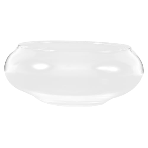 HEMOTON Kleiner Glaskreisel Aquarium Tank für Schreibtisch Runde Terrarienvase für Wasserpflanzen und Fische Transparentes Deko Element für Zuhause Büro oder Garten HEMOTON Kleiner Glaskreisel Aquarium Tank für Schreibtisch Runde Terrarienvase für Wasserpflanzen und Fische Transparentes Deko Element für Zuhause Büro oder Garten von HEMOTON